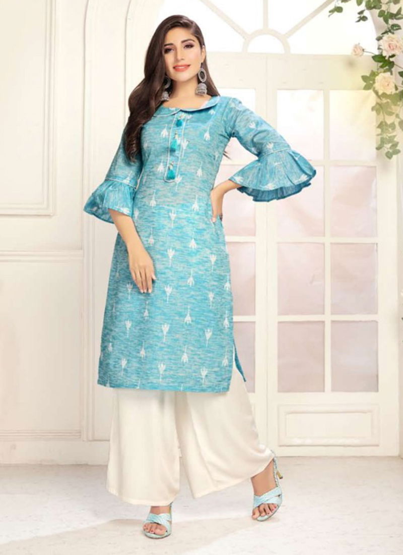 Elite Cotton Designer Party Wear Kurti Collection 1001-1004